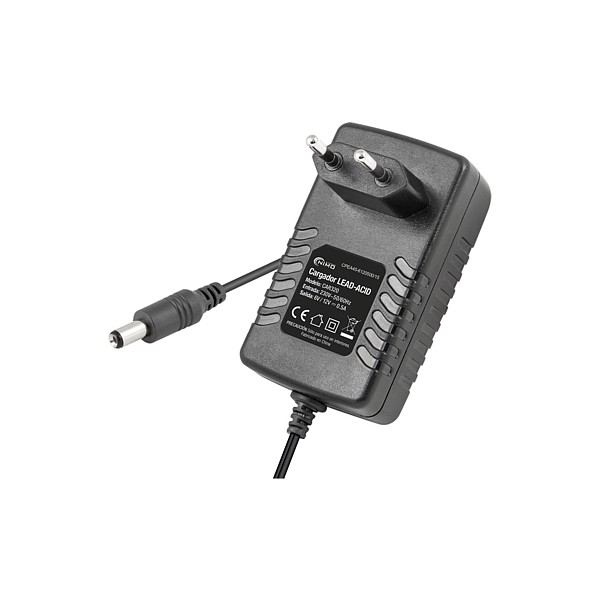 CARGADOR BATERIAS PLOMO AUTOMATICO 6/12V 500mA