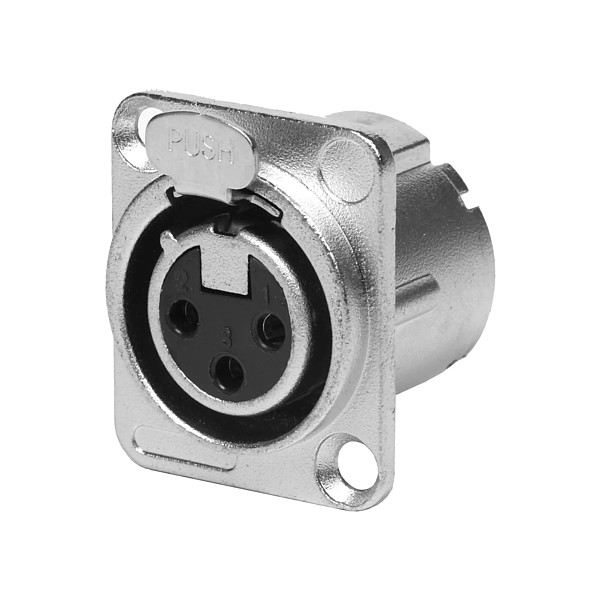 EQ9163 Conector XLR3 Hembra Chasis Tipo D