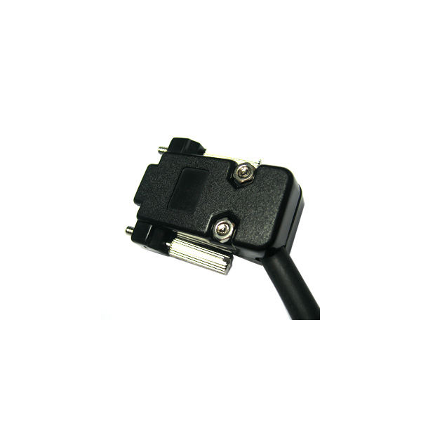Carcasa DB9 Plastico Salida Lateral Negra