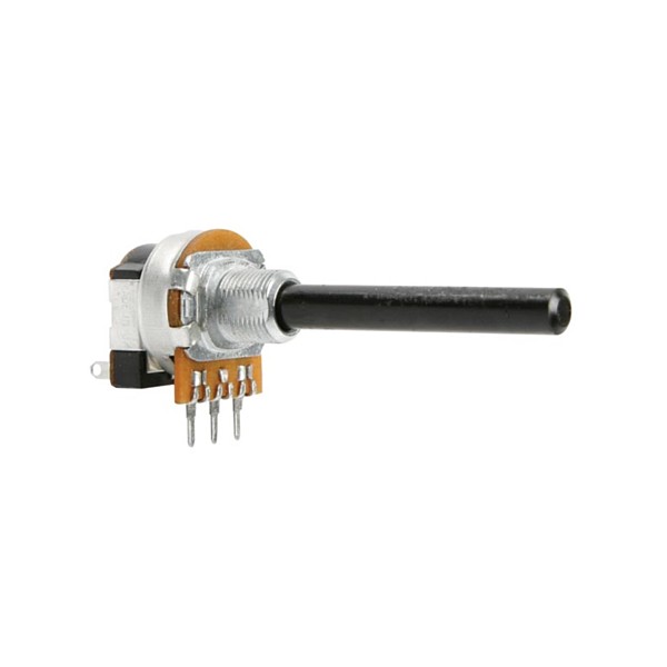 Potenciometro 10K Lin 1V Rosca Metal con Interruptor