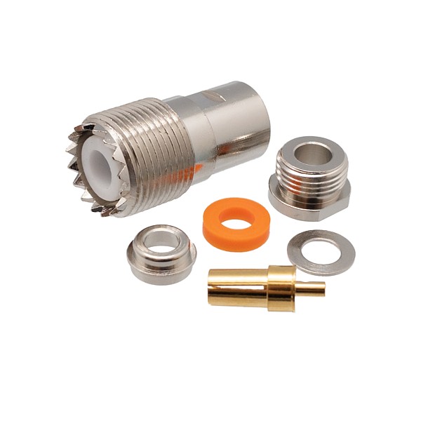 Conector UHF Hembra RG58 Soldar