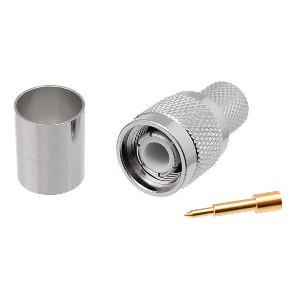 Conector TNC Macho LMR400 Crimpar PTFE