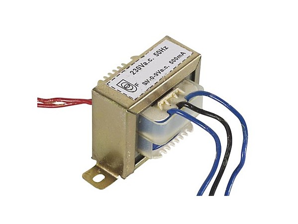 TRANSFORMADOR ALIMENTACION 9-0-9V/500MA