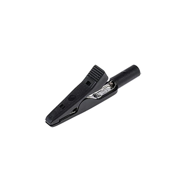 Pinza Cocodrilo Aislada 60Vdc/15A Negra punta de prueba Hirschmann