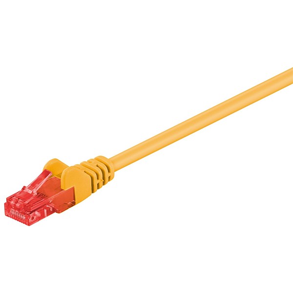 Latiguillo Cat6 UTP 0,5mts AMARILLO CCA