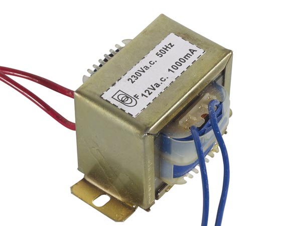 TRANSFORMADOR ALIMENTACION 12V/1A
