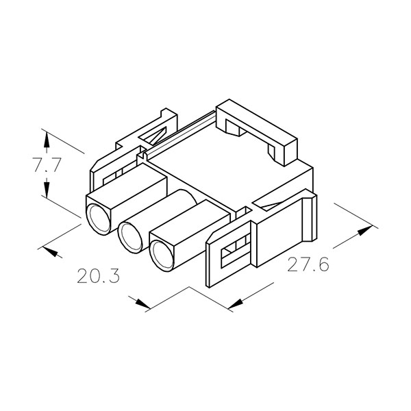 Conector señal R6,35mm 3V CS-LOK Macho