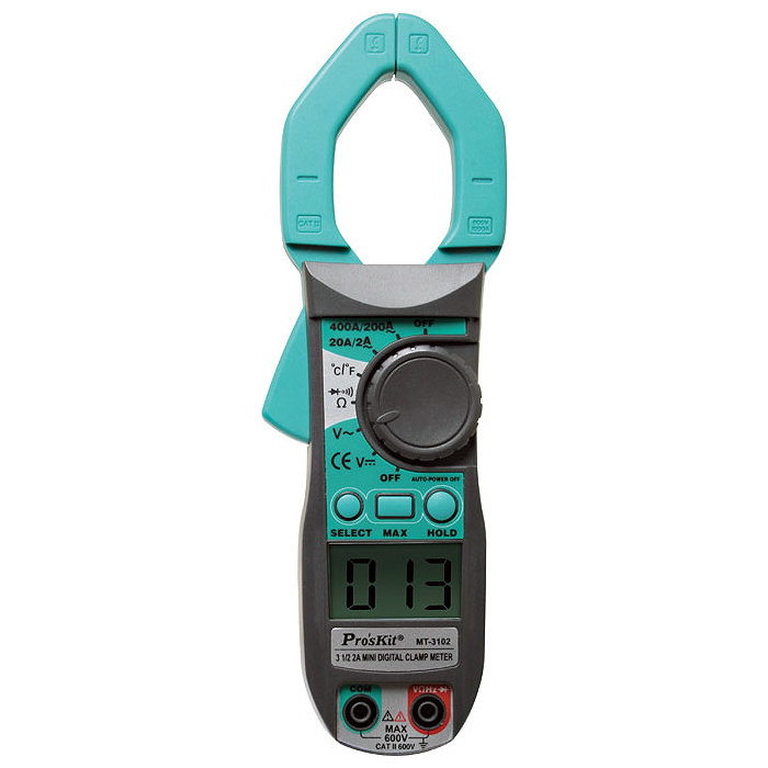 PINZA AMPERIMETRICA 2-400AMP AC MT-3102