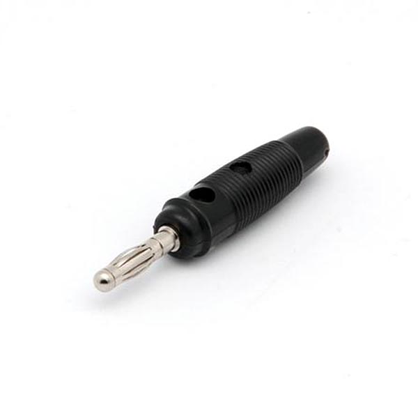 Banana 4mm Negra Flexible 24A 30VAC-60VDC
