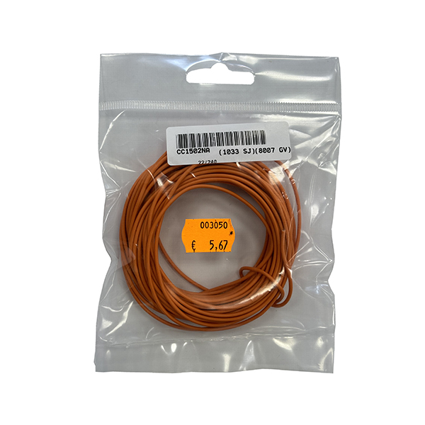 Cable Unipolar Flexible 0,50mm2 Naranja (10mts)