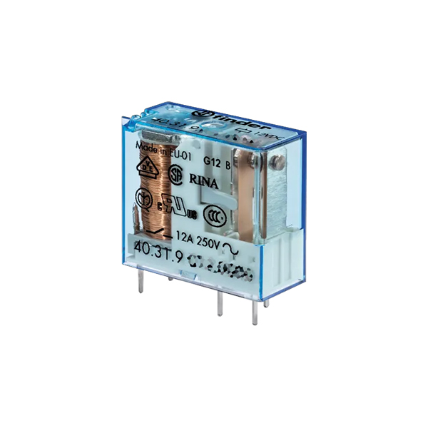 40.31.9.012 Rele Finder Serie 40 12Vdc 1CC 12A