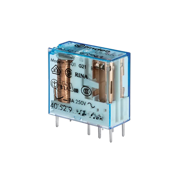 40.52.9.024 Rele Finder Serie 40 24Vdc 2CC 8A R5mm