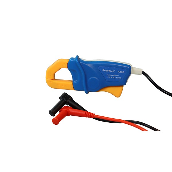 PeakTech® P 4200 Adaptador - Pinza Corriente 200A AC clavijas 4mm
