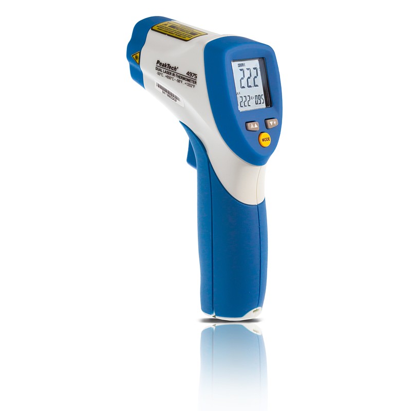 PeakTech® P 4975 Termómetro Dual-Láser Infrarrojo, -50...+650°C