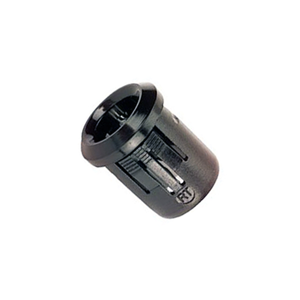 SOPORTE LED 8MM 1-PIEZA NEGRO