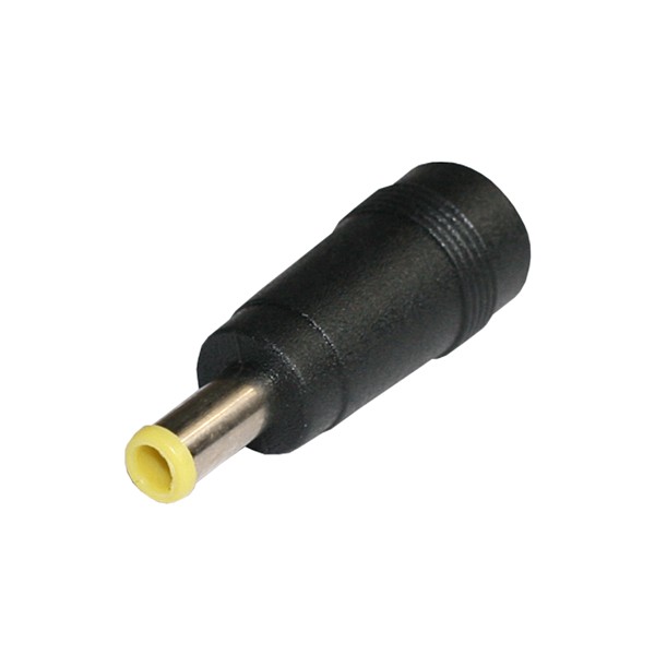 Adaptador 5,5x3,0mm Macho (Pin central) a 5,5x2,1mm Hembra