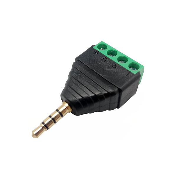 Jack 3,5mm Macho 4 Contactos Bornes