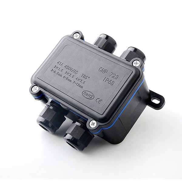 Caja para empalmes y derivaciones 4 Vías IP68