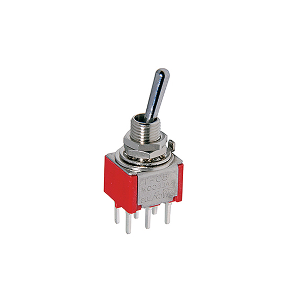 Conmutador 2C 2P On-On M6Ø 2A/250V C.Impreso