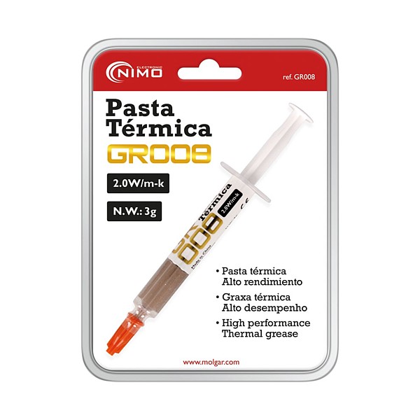 Pasta de Unión Térmica alto rendimiento Dorada 3gr.