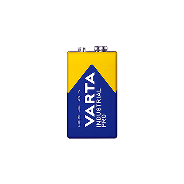 6F22 / 6LR61 - 9V Pila Alcalina VARTA Industrial PRO