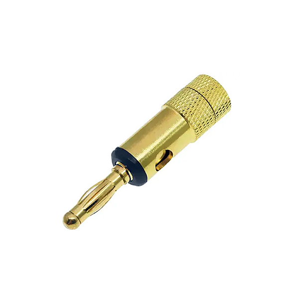 Banana 4mm Dorada Negra