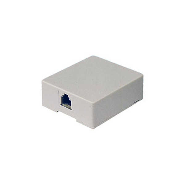 ROSETA DE TELEFONO RJ11 6P/4C 55x49x21mm