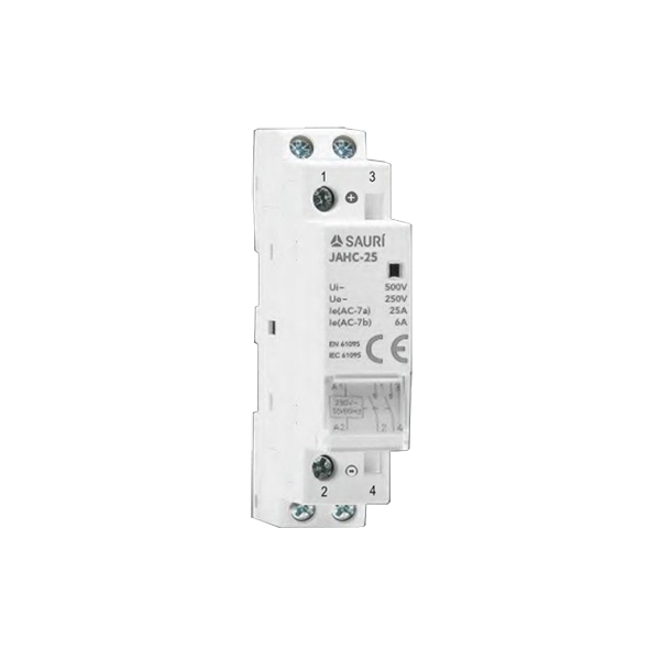 Contactor modular 25A, 2 polos NA, bobina 230Vac