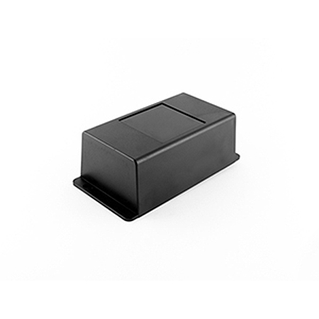 PP089N CAJA DE PARED DE ABS NEGRO (RAL 9005)  133x69x45mm