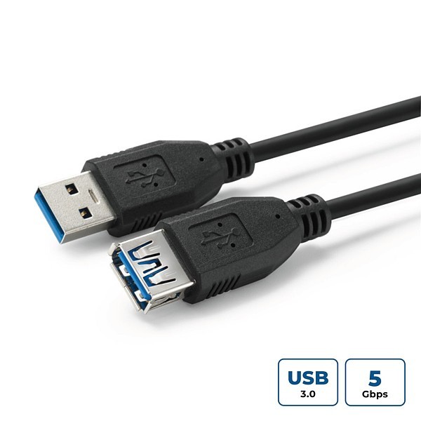 Cable USB 3.2 A Macho-Hembra 3mts