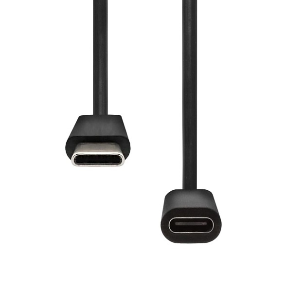 Cable prolongador USB C Macho-Hembra 1mts