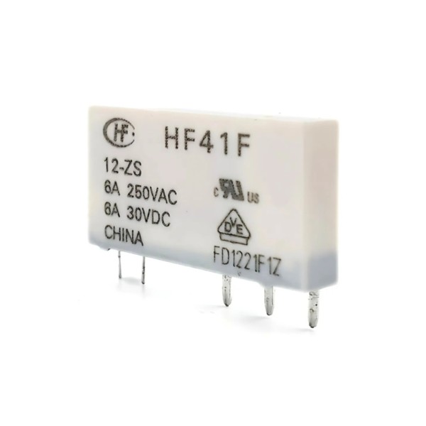 HF41F/012-ZS Relé 6mm 12Vdc 6A 1CC