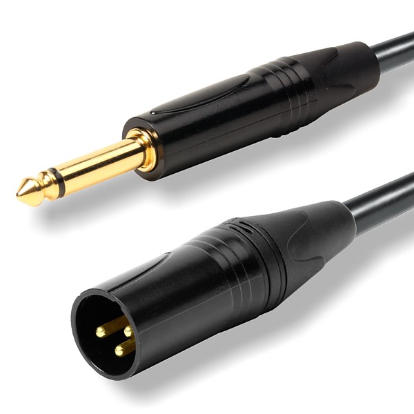EK610201S Cable de Sonido Profesional JACK6,3Mo M - XLR3 M 1mt