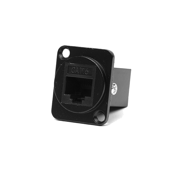 Base RJ45 CAT6 Chasis tipo D Hembra-Hembra