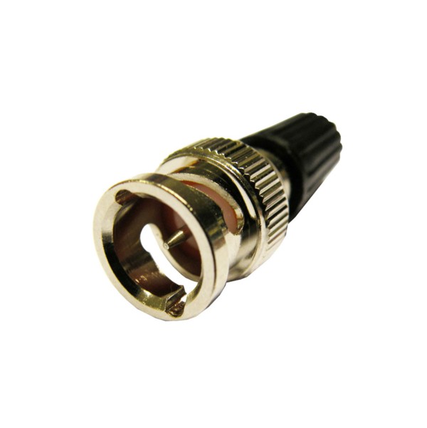 Adaptador BNC Macho/BANANA Hembra NEGRA 4mm