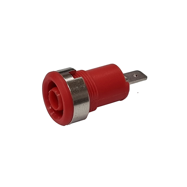 Hembrilla de Seguridad 4mm Roja 230V 10A
