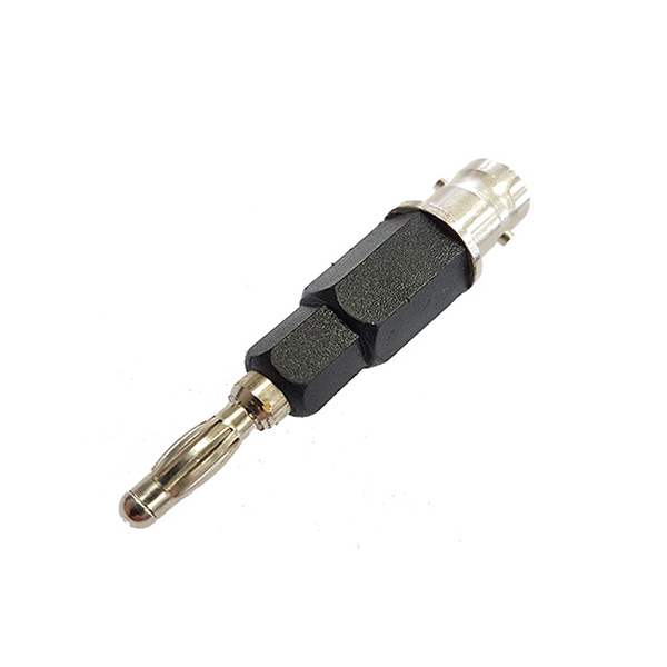 Adaptador BNC Hembra/BANANA Macho NEGRA 4mm