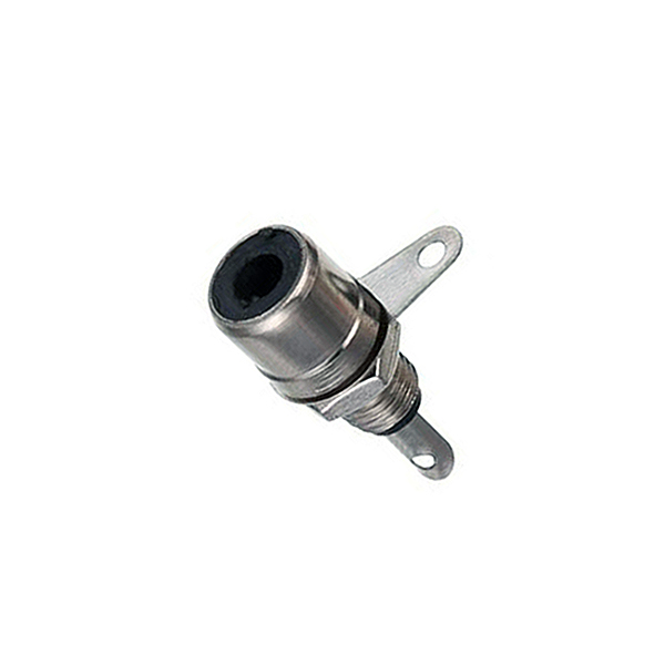Conector RCA Hembra Chasis Rosca Negra