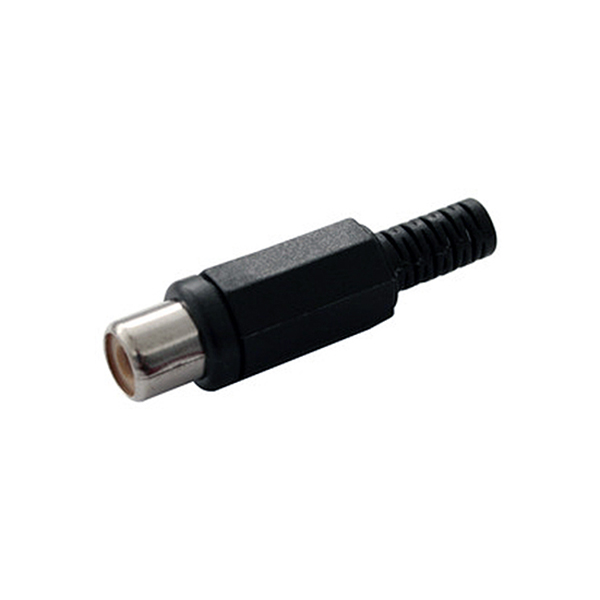 Conector RCA Hembra Negra