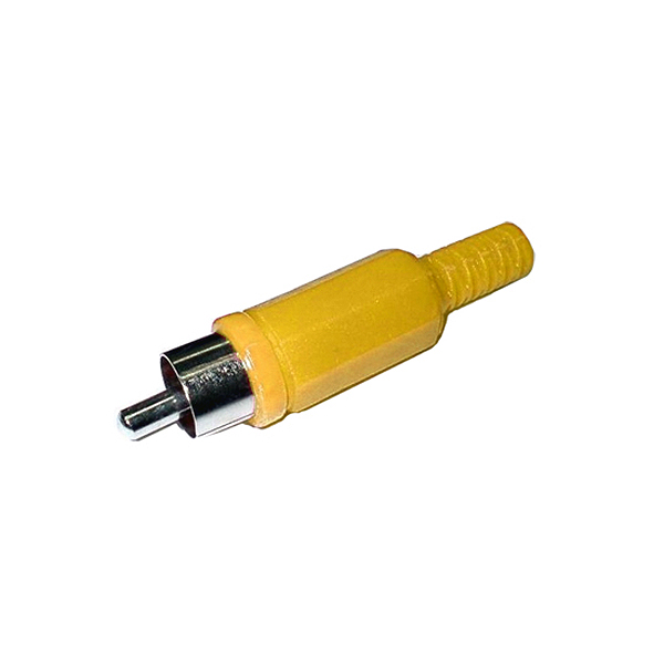 Conector RCA Macho Amarillo