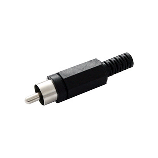 Conector RCA Macho Negro