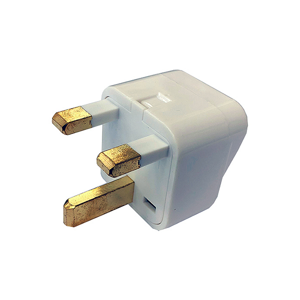 Adaptador Clavija Inglesa Macho / Schuko Hembra
