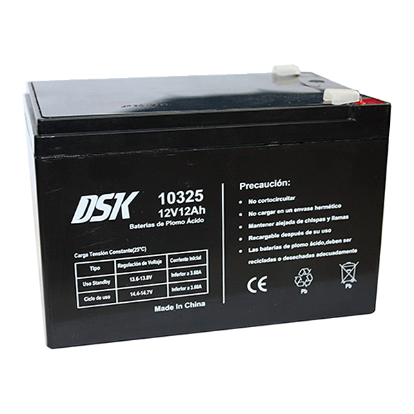 Bateria 12V 12Amp Plomo AGM