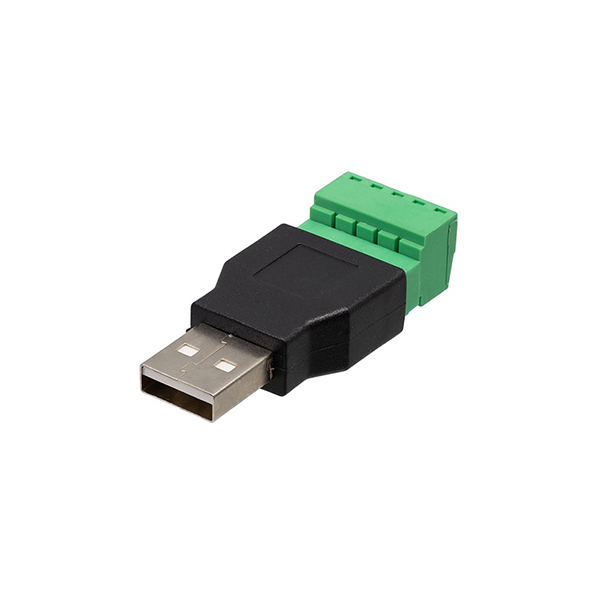 Macho USB TIPO A Borna Tornillo