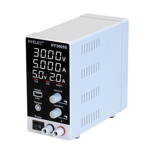 HY3005S Fuente Alimentación Laboratorio DC 0-30V/0-5A