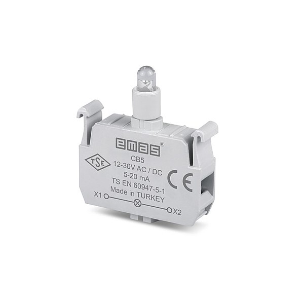 CB6 Bloque Led Rojo CP/CM 12-30Vac/dc