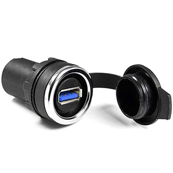 Adaptador USB 3.0 Hembra/Hembra Chasis 22mm