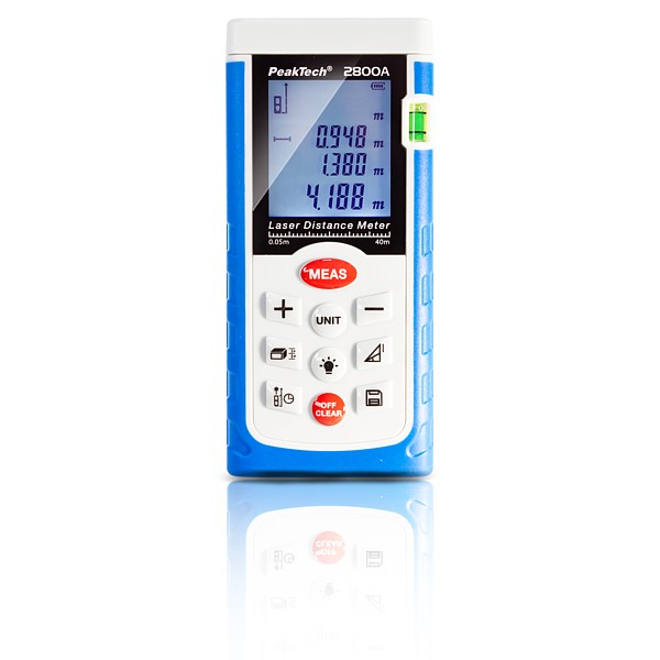 PeakTech P2800A Medidor de distancia láser de hasta 40m