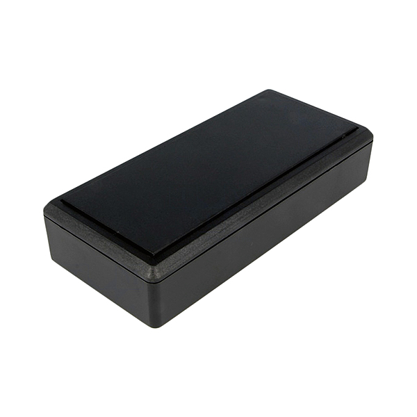 PP008N CAJA RECTANGULAR DE ABS NEGRO (RAL 9005)  131x60x28mm