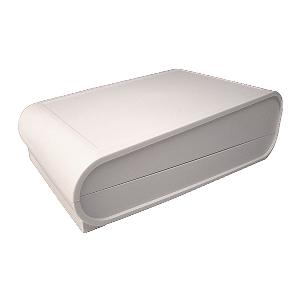 PP071L CAJA DE SOBREMESA DE ABS GRIS CLARO (RAL 9002) CON IP65  218x140x65-76mm